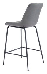 Byron Gray Counter Stool by Zuomod at Eve Furniture