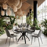 Byron Gray Dining Chair (Set of 2) by Zuomod at Eve Furniture