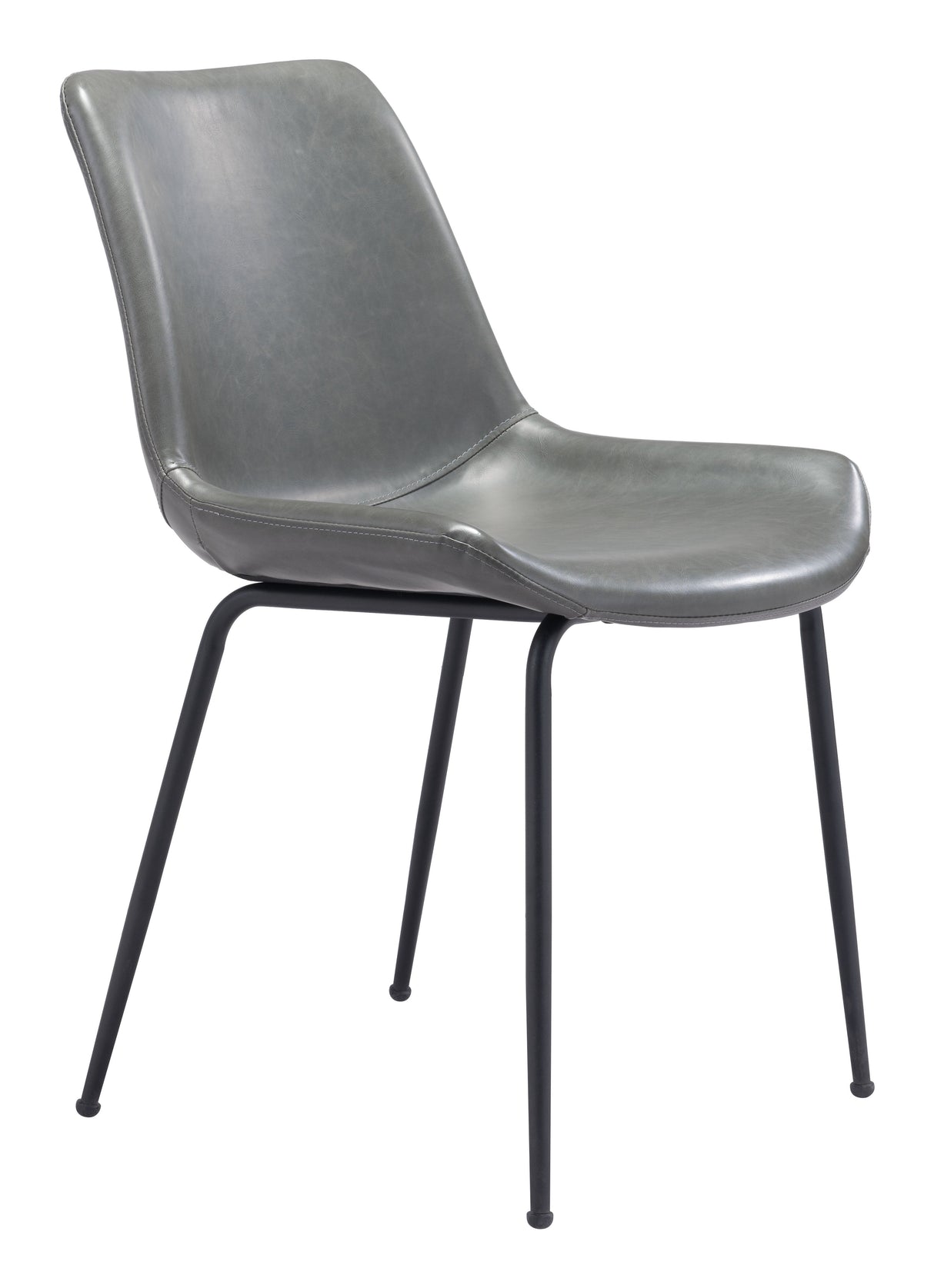 Byron Gray Dining Chair (Set of 2) by Zuomod at Eve Furniture