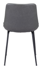 Byron Gray Dining Chair (Set of 2) by Zuomod at Eve Furniture