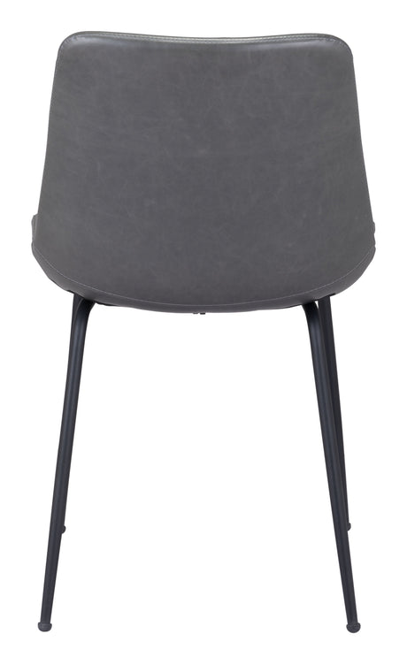 Byron Gray Dining Chair (Set of 2) by Zuomod at Eve Furniture