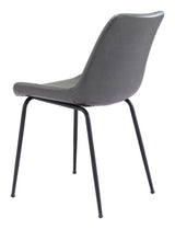 Byron Gray Dining Chair (Set of 2) by Zuomod at Eve Furniture