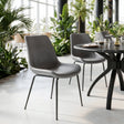 Byron Gray Dining Chair (Set of 2) by Zuomod at Eve Furniture