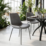 Byron Gray Dining Chair (Set of 2) by Zuomod at Eve Furniture