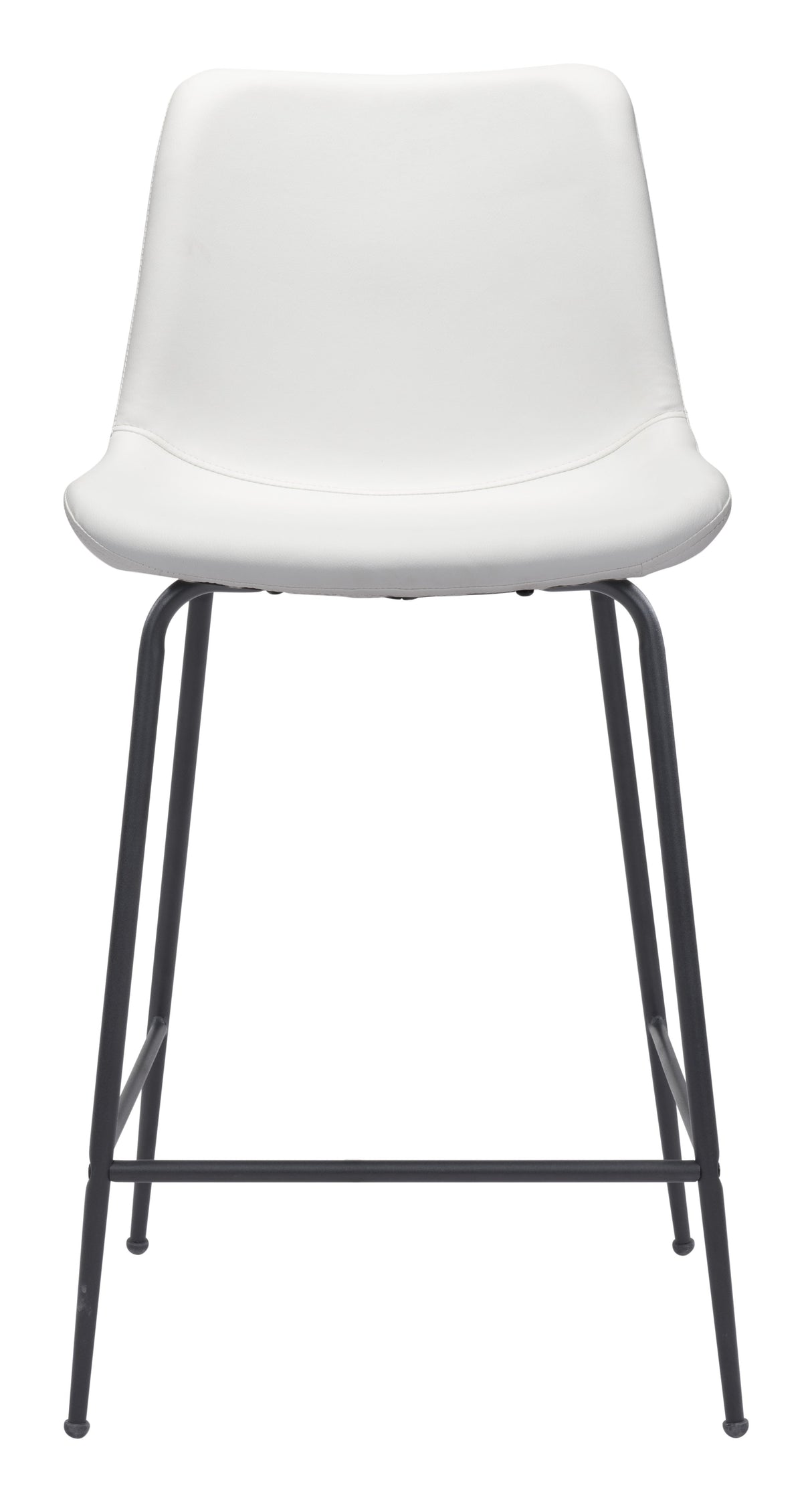 Byron White Counter Stool by Zuomod at Eve Furniture