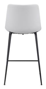 Byron White Counter Stool by Zuomod at Eve Furniture