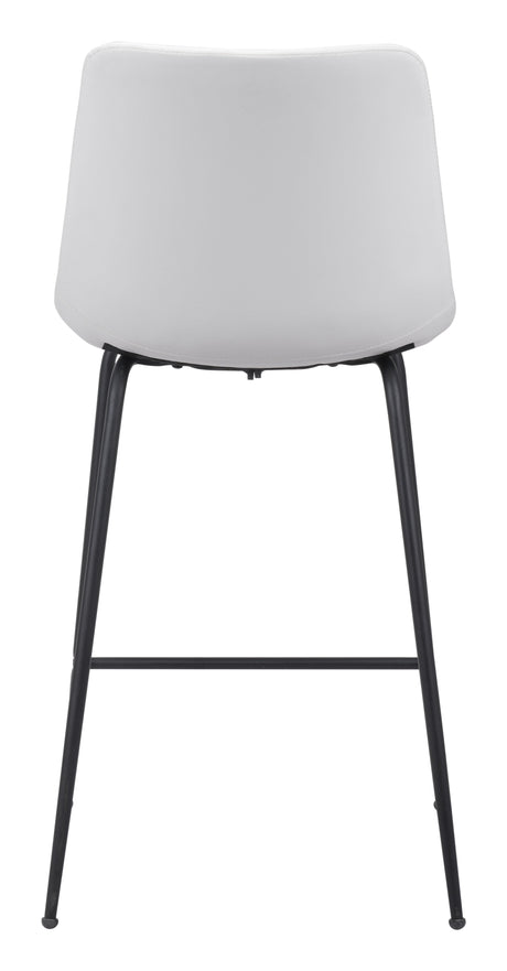 Byron White Counter Stool by Zuomod at Eve Furniture