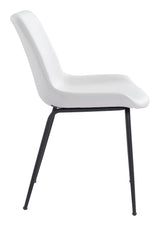 Byron White Dining Chair (Set of 2) by Zuomod at Eve Furniture