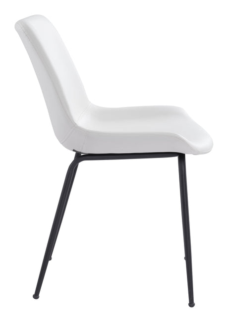 Byron White Dining Chair (Set of 2) by Zuomod at Eve Furniture
