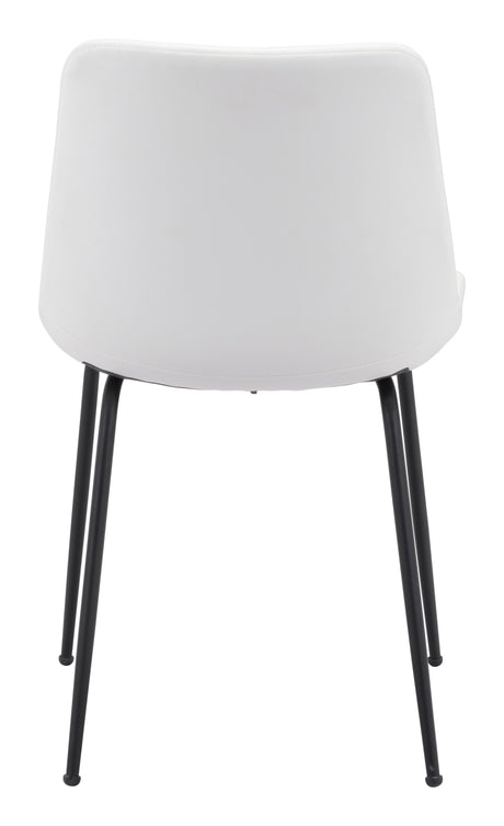 Byron White Dining Chair (Set of 2) by Zuomod at Eve Furniture