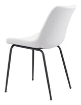 Byron White Dining Chair (Set of 2) by Zuomod at Eve Furniture