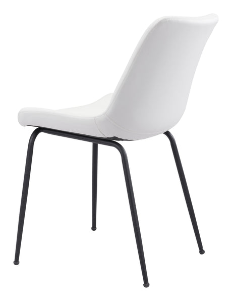 Byron White Dining Chair (Set of 2) by Zuomod at Eve Furniture