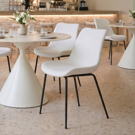 Byron White Dining Chair (Set of 2) by Zuomod at Eve Furniture