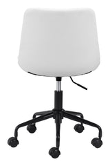 Byron White Office Chair by Zuomod at Eve Furniture