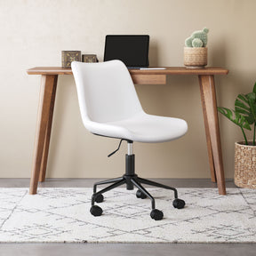 Byron White Office Chair by Zuomod at Eve Furniture