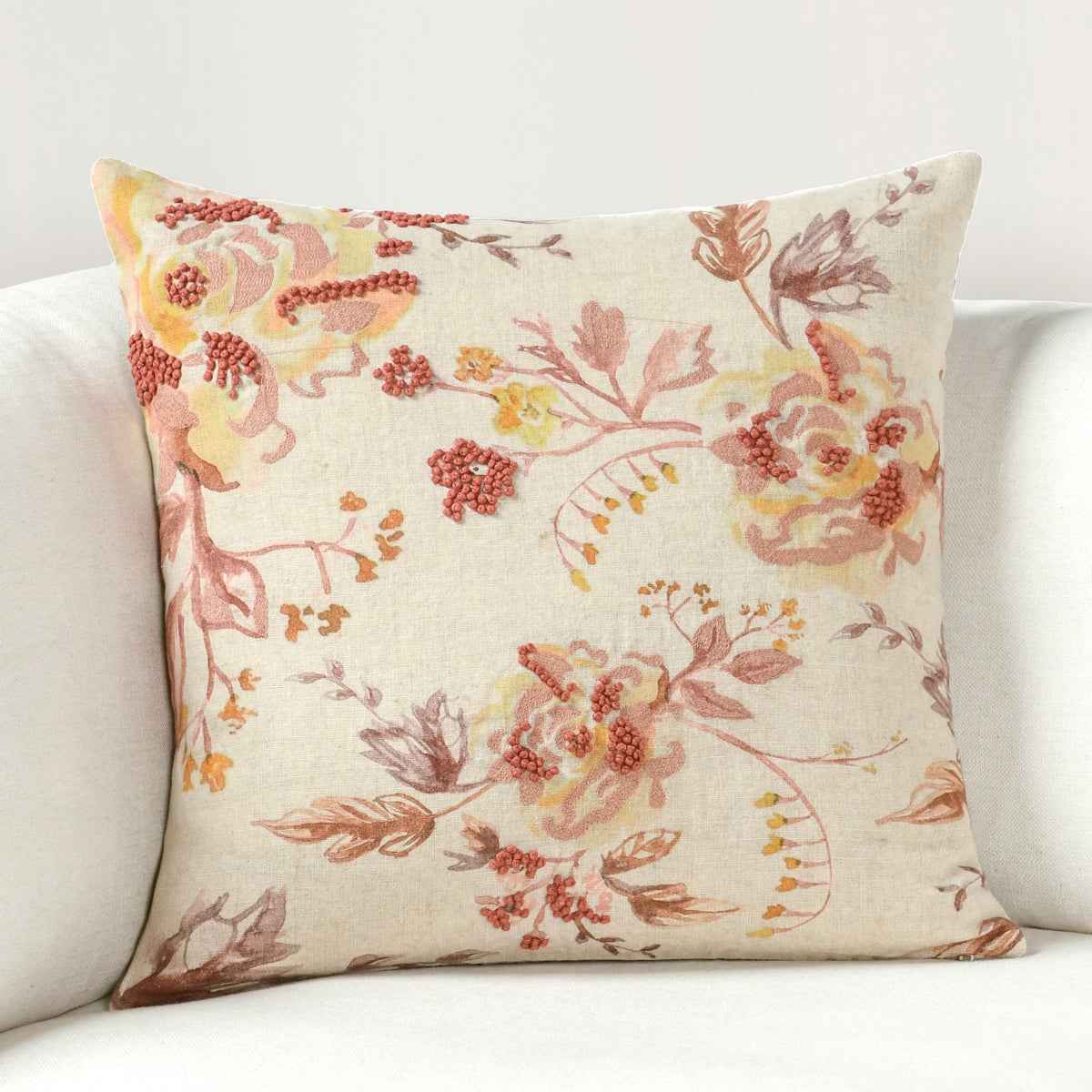 CA Amra Natural Clay Multi 20x20 Throw Pillow (Set of 2) by Classic Home at Eve Furniture