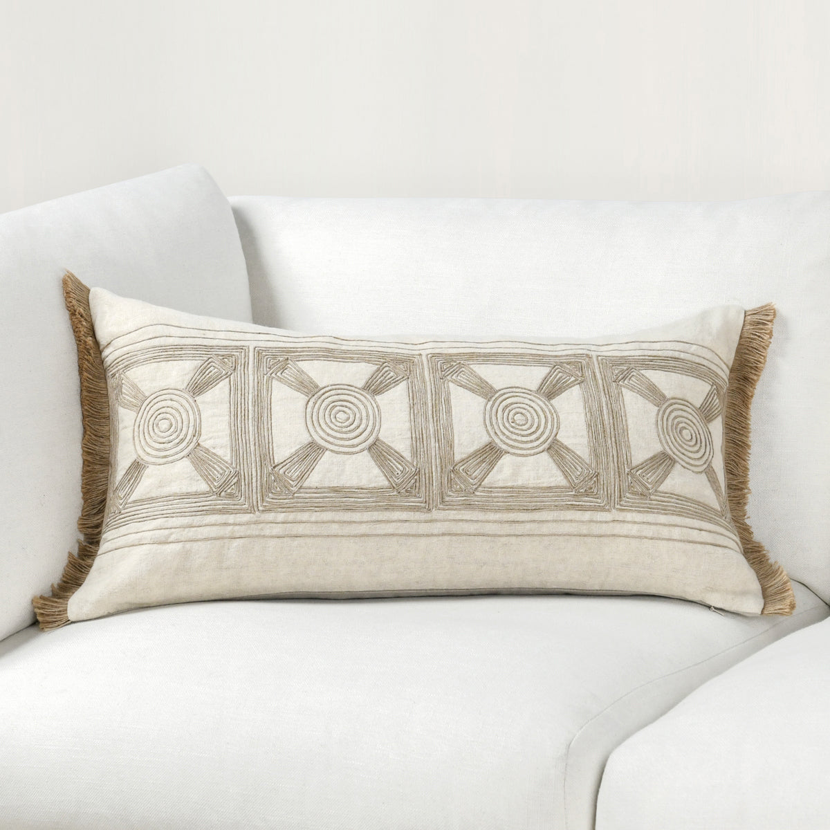 CA Baia Natural Multiple Sizes Throw Pillow (Set of 2) by Classic Home at Eve Furniture