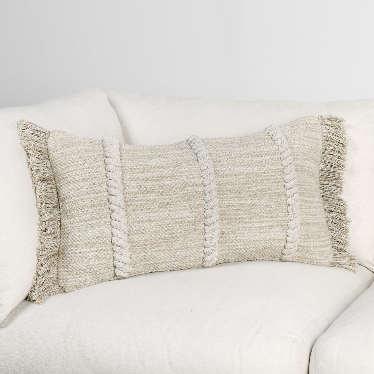 CA Lucera Natural Multiple Sizes Throw Pillow (Set of 2) by Classic Home at Eve Furniture