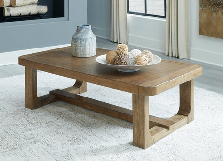 Cabalynn Coffee Table with 1 End Table in Light Brown by Ashley at Eve Furniture