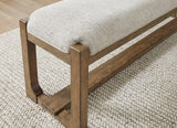 Cabalynn Light Brown 63" Dining Bench by Ashley at Eve Furniture