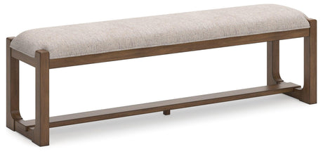 Cabalynn Light Brown 63" Dining Bench by Ashley at Eve Furniture