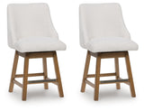 Cabalynn Light Brown 7-Piece Counter Height Dining Set by Ashley at Eve Furniture