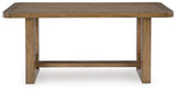 Cabalynn Light Brown 7-Piece Counter Height Dining Set by Ashley at Eve Furniture