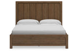 Cabalynn Light Brown California King Panel Bed with Storage by Ashley at Eve Furniture