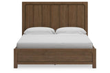 Cabalynn Light Brown California King Panel Bed with Storage by Ashley at Eve Furniture