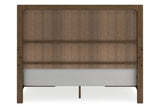 Cabalynn Light Brown California King Storage Platform Bed by Ashley at Eve Furniture