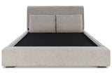 Cabalynn Light Brown California King Upholstered Platform Bed by Ashley at Eve Furniture