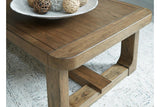 Cabalynn Light Brown Coffee Table and 2 End Tables by Ashley at Eve Furniture