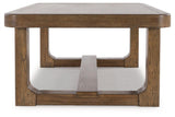Cabalynn Light Brown Coffee Table and 2 End Tables by Ashley at Eve Furniture