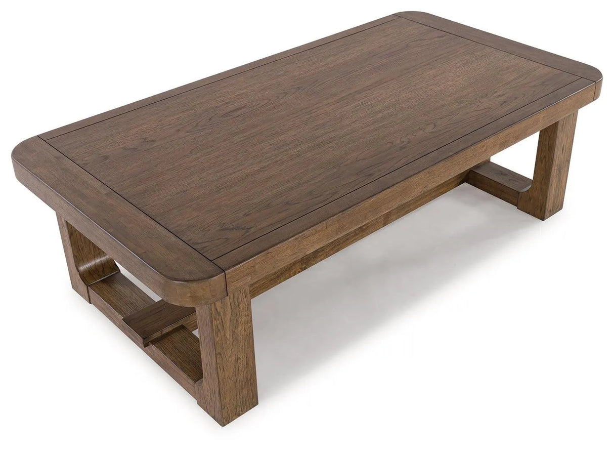 Cabalynn Light Brown Coffee Table by Ashley at Eve Furniture