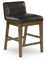 Cabalynn Light Brown Counter Height Barstool, Set of 2 by Ashley at Eve Furniture