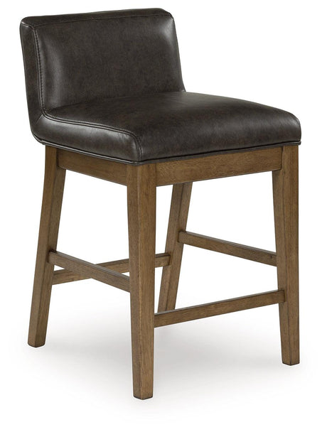 Cabalynn Light Brown Counter Height Barstool, Set of 2 by Ashley at Eve Furniture