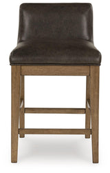 Cabalynn Light Brown Counter Height Barstool, Set of 2 by Ashley at Eve Furniture