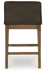 Cabalynn Light Brown Counter Height Barstool, Set of 2 by Ashley at Eve Furniture
