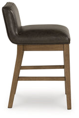 Cabalynn Light Brown Counter Height Barstool, Set of 2