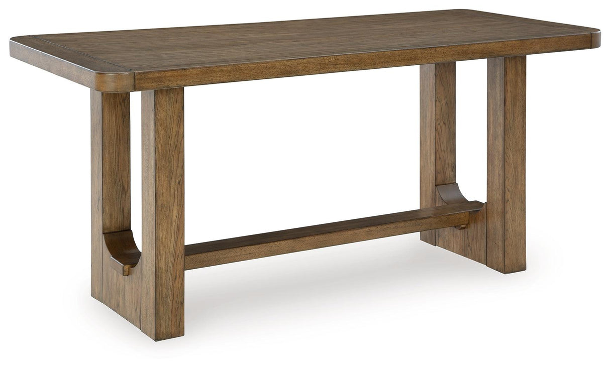 Cabalynn Light Brown Counter Height Dining Table by Ashley at Eve Furniture