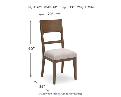 Cabalynn Light Brown Dining Chair, Set of 2 by Ashley at Eve Furniture