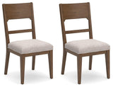 Cabalynn Light Brown Dining Chair, Set of 2 by Ashley at Eve Furniture