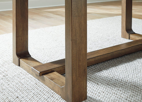 Cabalynn Light Brown Dining Extension Table by Ashley at Eve Furniture