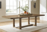 Cabalynn Light Brown Dining Extension Table by Ashley at Eve Furniture