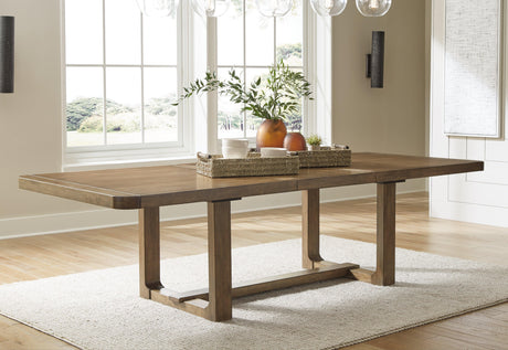 Cabalynn Light Brown Dining Extension Table by Ashley at Eve Furniture