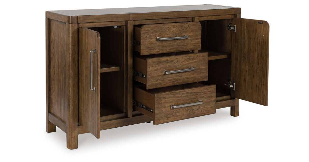 Cabalynn Light Brown Dining Server by Ashley at Eve Furniture