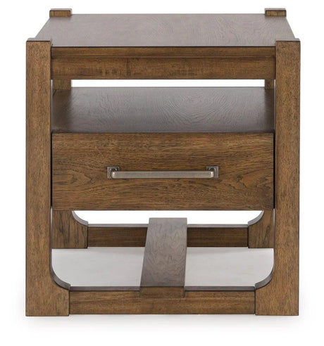 Cabalynn Light Brown End Table by Ashley at Eve Furniture