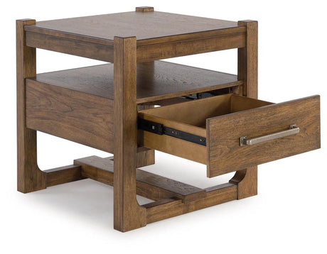 Cabalynn Light Brown End Table by Ashley at Eve Furniture