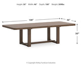 Cabalynn Light Brown Extension Dining Room Set by Ashley at Eve Furniture