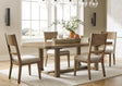 Cabalynn Light Brown Extension Dining Room Set by Ashley at Eve Furniture